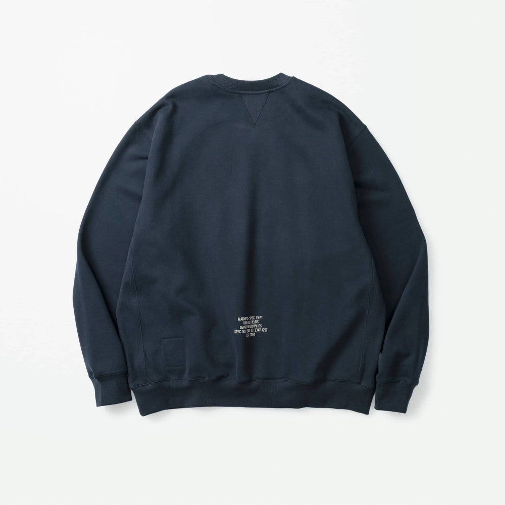 MADNESS MIL-TYPE CREW SWEATER-NAVY
