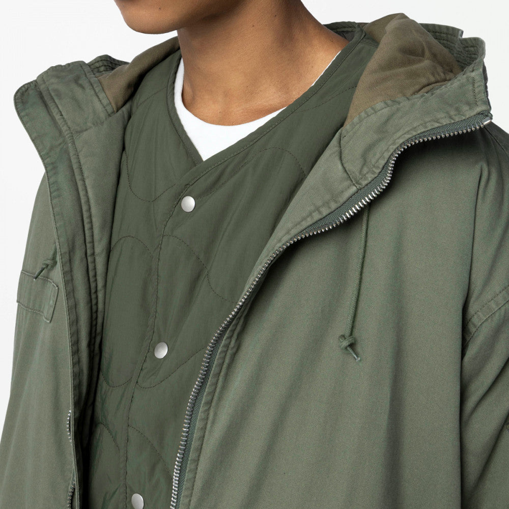 MADNESS MIL-TYPE MOD M51 FIELD COAT-ARMY GREEN