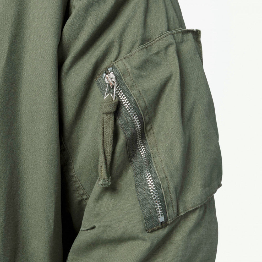 MADNESS MIL-TYPE MOD M51 FIELD COAT-ARMY GREEN