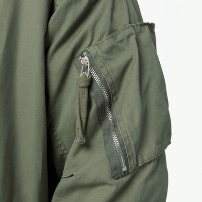 MADNESS MIL-TYPE MOD M51 FIELD COAT-ARMY GREEN