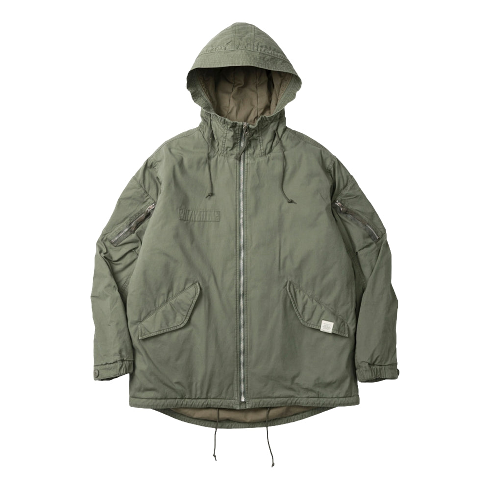 MADNESS MIL-TYPE MOD M51 FIELD COAT-ARMY GREEN