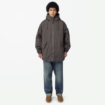 MADNESS MIL-TYPE MOD M51 FIELD COAT-SULFUR BLACK