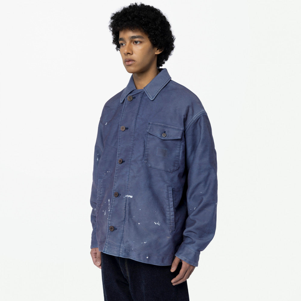 MADNESS MOD A2 DECK JACKET (MOLESKIN) (MADE IN JAPAN)-BLUE IRIS