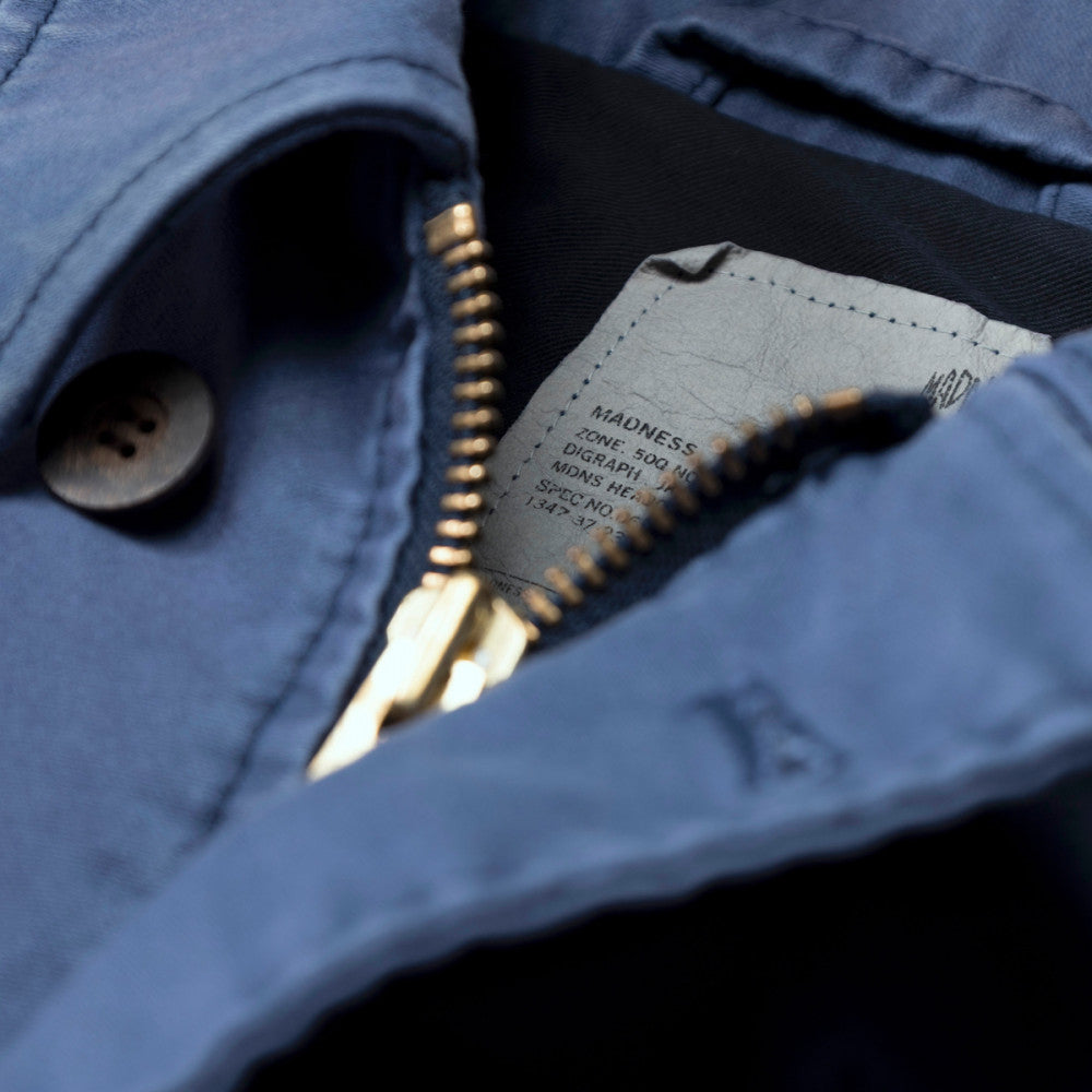 MADNESS MOD A2 DECK JACKET (MOLESKIN) (MADE IN JAPAN)-BLUE IRIS