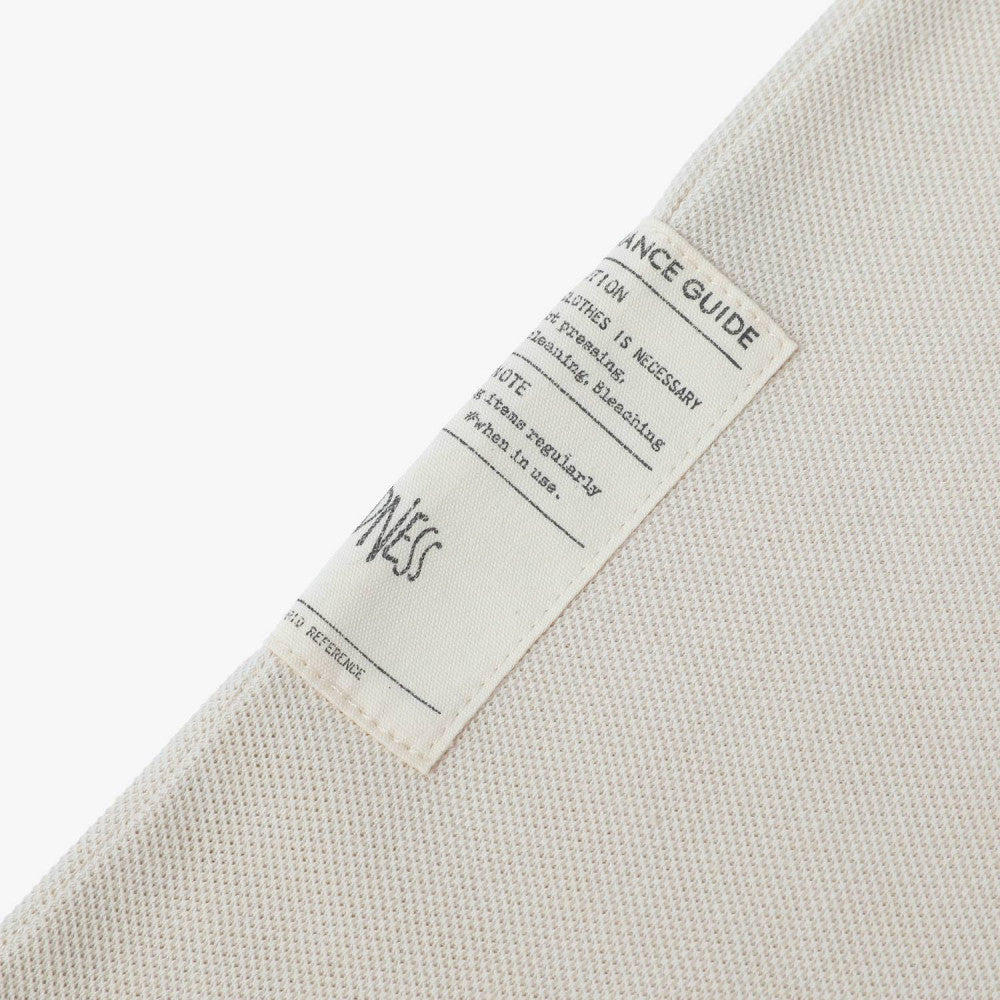 MADNESS OVERSIZE ESSENTIAL PIQUE POCKET TEE-CREAM