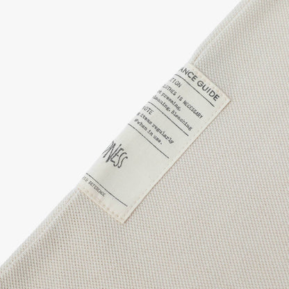 MADNESS OVERSIZE ESSENTIAL PIQUE POCKET TEE-CREAM