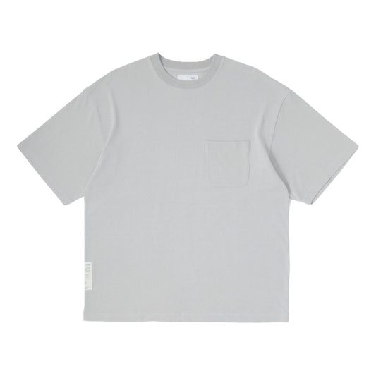 MADNESS OVERSIZE ESSENTIAL PIQUE POCKET TEE-LIGHT GREY