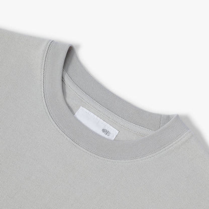 MADNESS OVERSIZE ESSENTIAL PIQUE POCKET TEE-LIGHT GREY