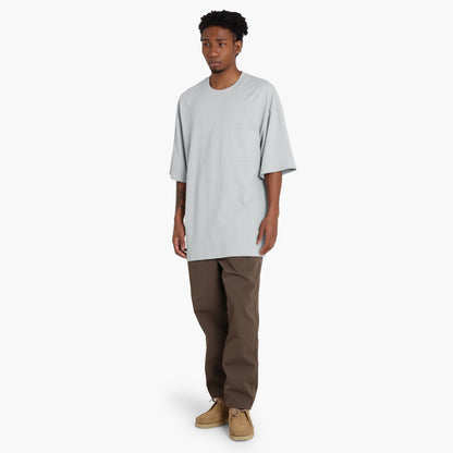 MADNESS OVERSIZE ESSENTIAL PIQUE POCKET TEE-LIGHT GREY