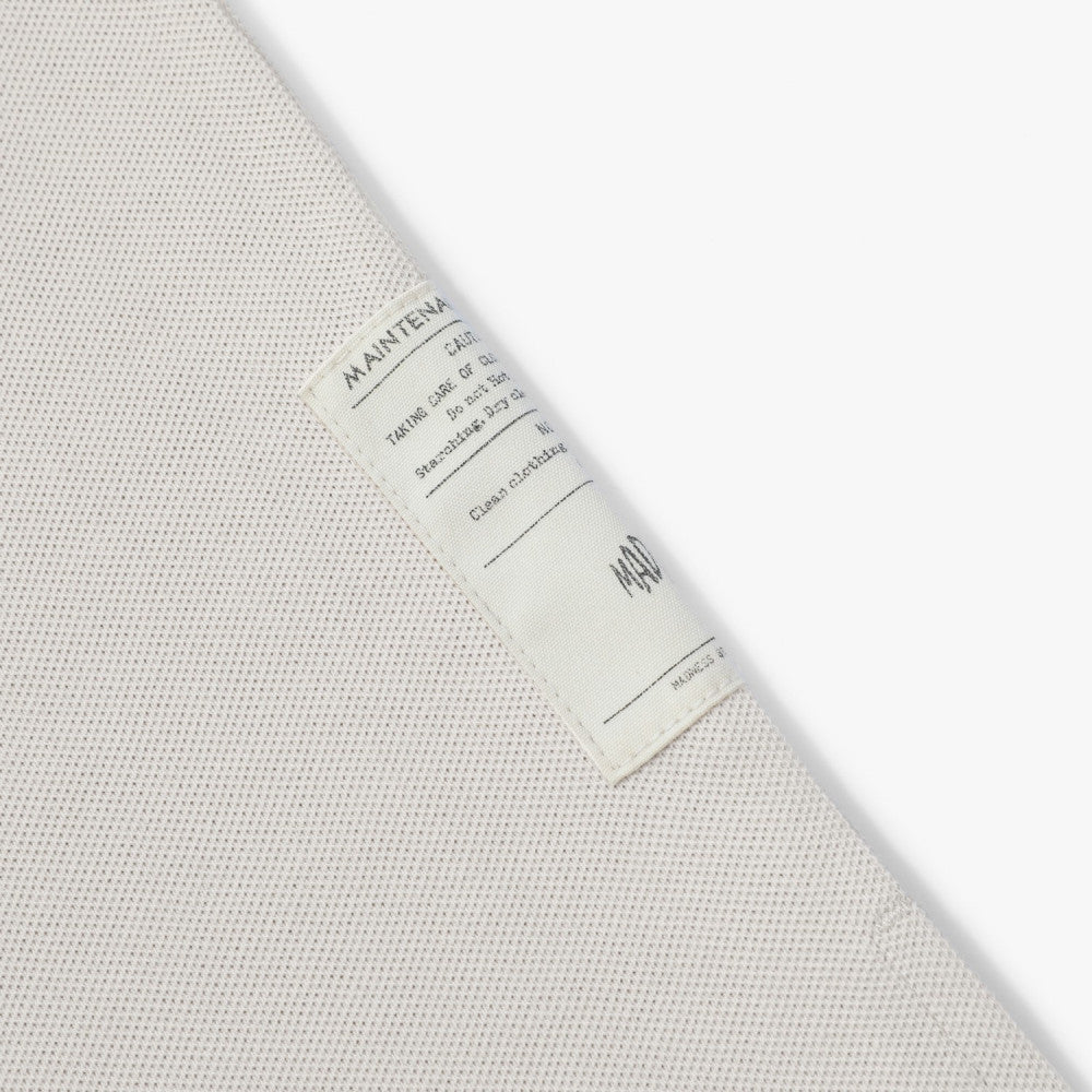MADNESS OVERSIZE ESSENTIAL PIQUE POLO-CREAM