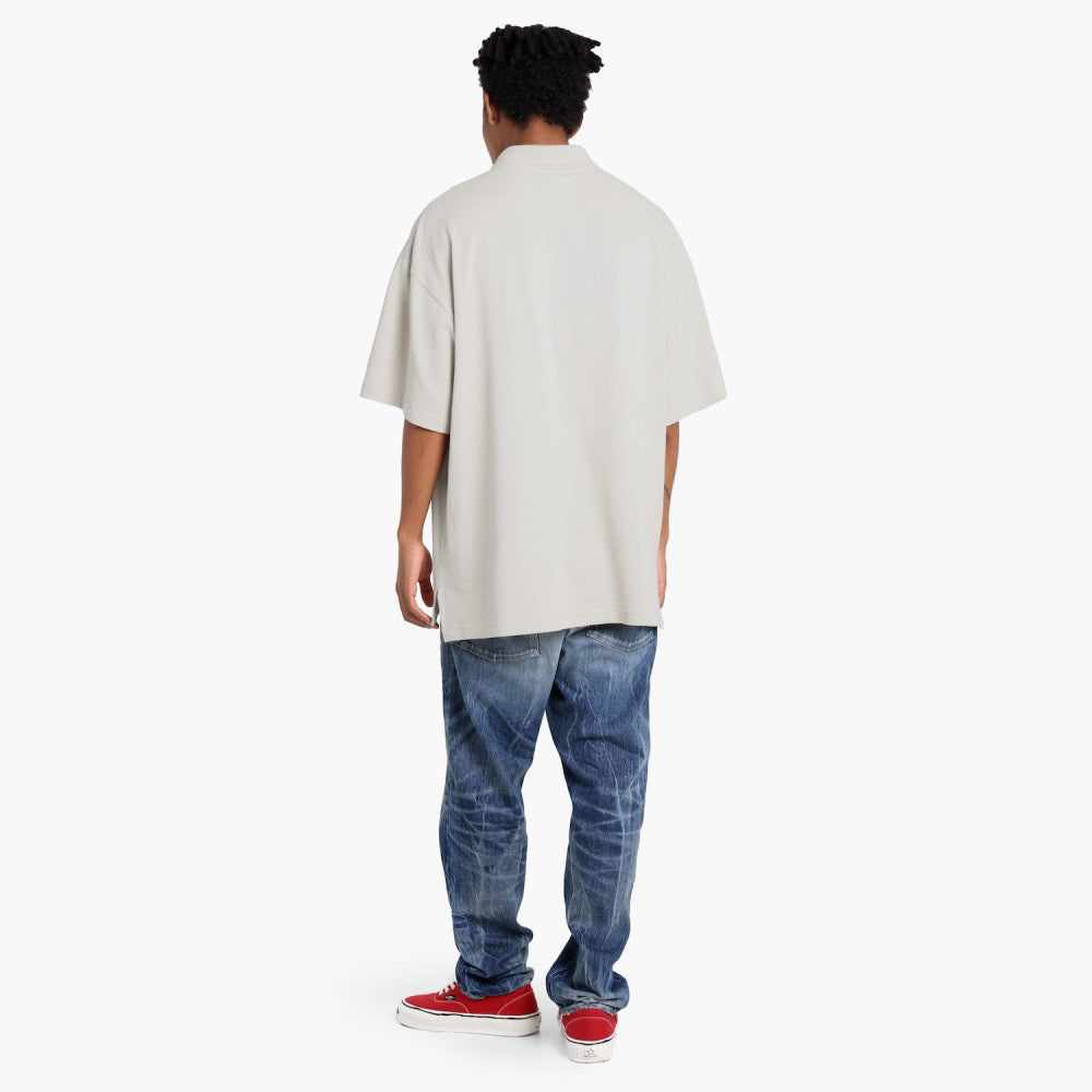 MADNESS OVERSIZE ESSENTIAL PIQUE POLO-CREAM