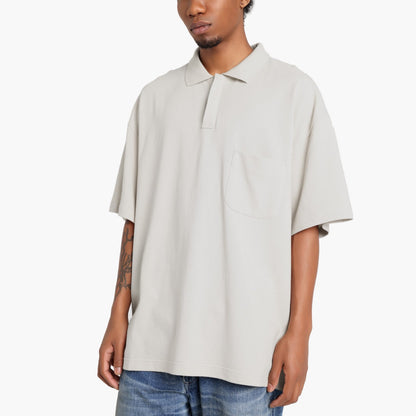 MADNESS OVERSIZE ESSENTIAL PIQUE POLO-CREAM