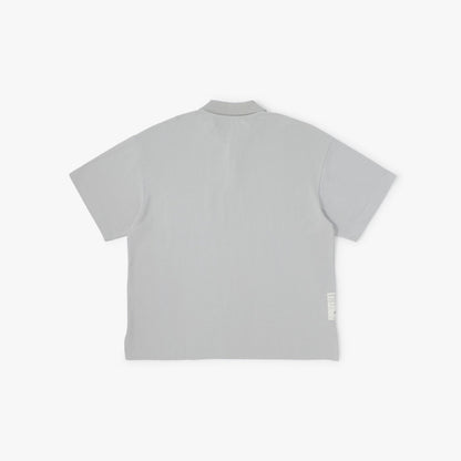 MADNESS OVERSIZE ESSENTIAL PIQUE POLO-LIGHT GREY