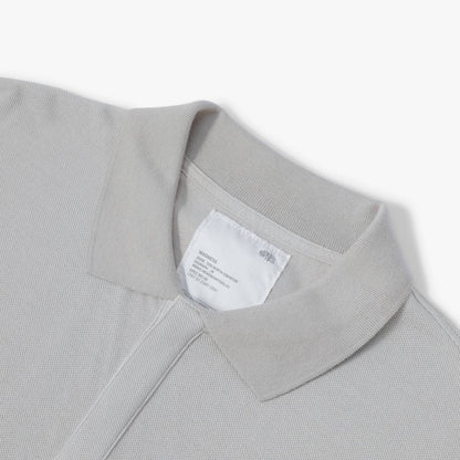 MADNESS OVERSIZE ESSENTIAL PIQUE POLO-LIGHT GREY