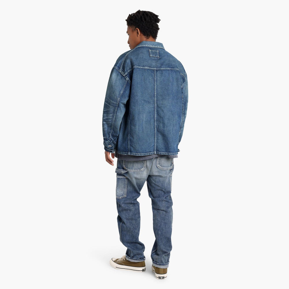 MADNESS PATCHED WORKER DENIM JACKET (MADE IN JAPAN)-INDIGO