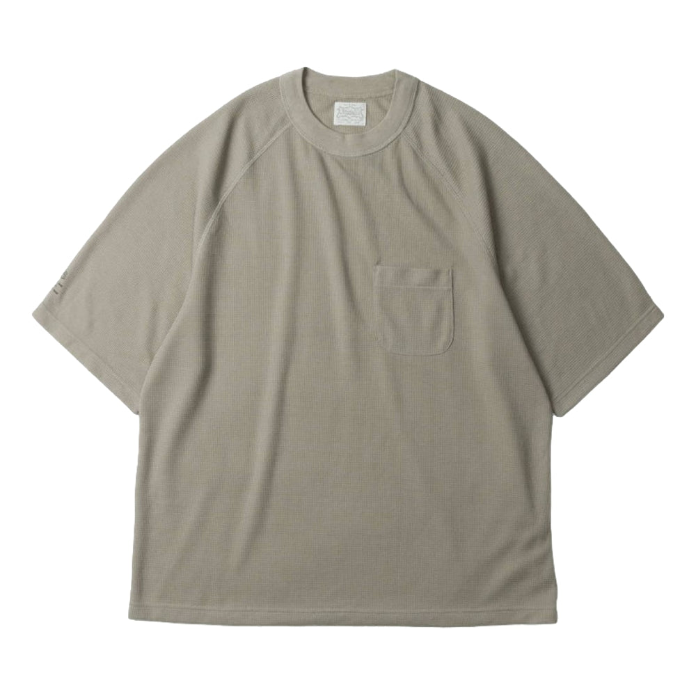 MADNESS POCKET WAFFLE T-SHIRT RAGLAN-SAND BEIGE