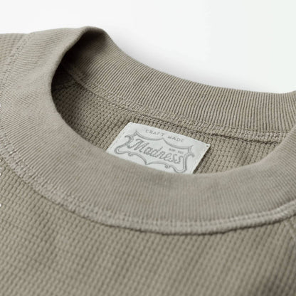 MADNESS POCKET WAFFLE T-SHIRT RAGLAN-SAND BEIGE