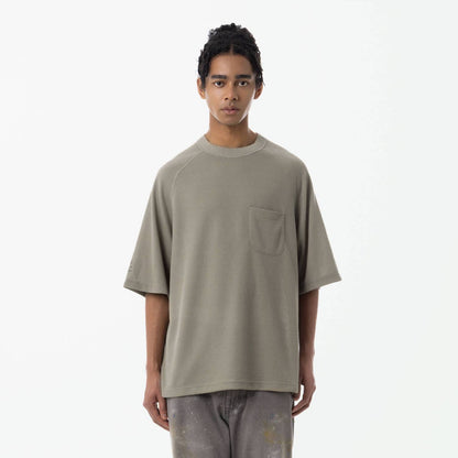 MADNESS POCKET WAFFLE T-SHIRT RAGLAN-SAND BEIGE