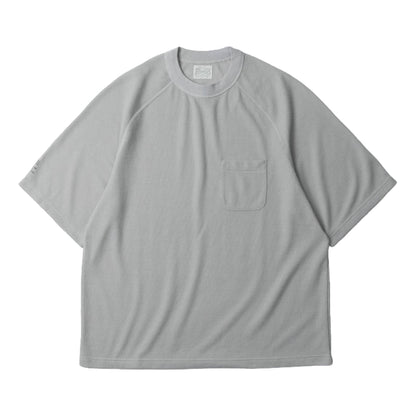 MADNESS POCKET WAFFLE T-SHIRT RAGLAN-GREY