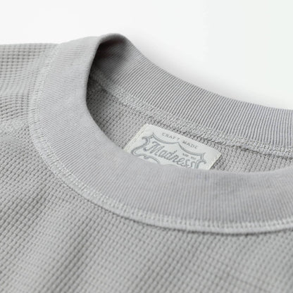 MADNESS POCKET WAFFLE T-SHIRT RAGLAN-GREY