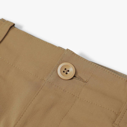 MADNESS POLYESTER CHINO SHORTS-KHAKI