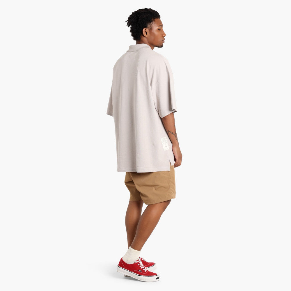 MADNESS POLYESTER CHINO SHORTS-KHAKI