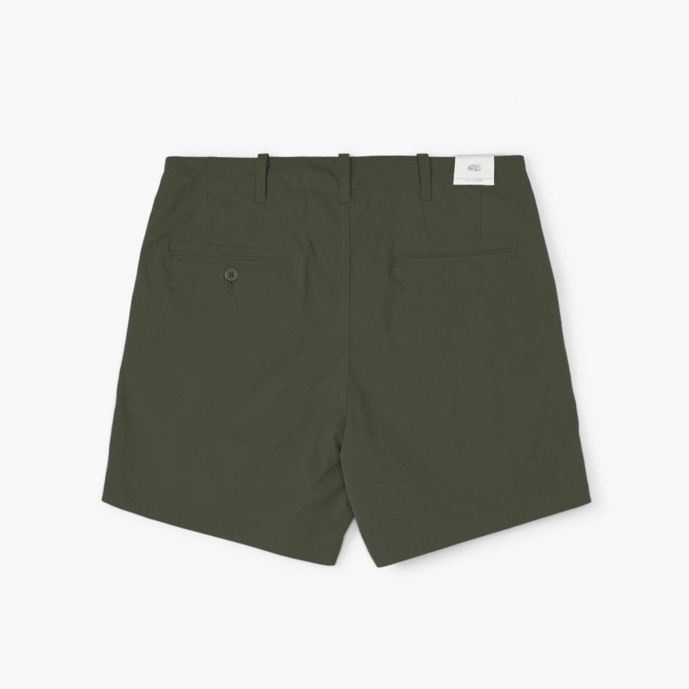 MADNESS POLYESTER CHINO SHORTS-OLIVE