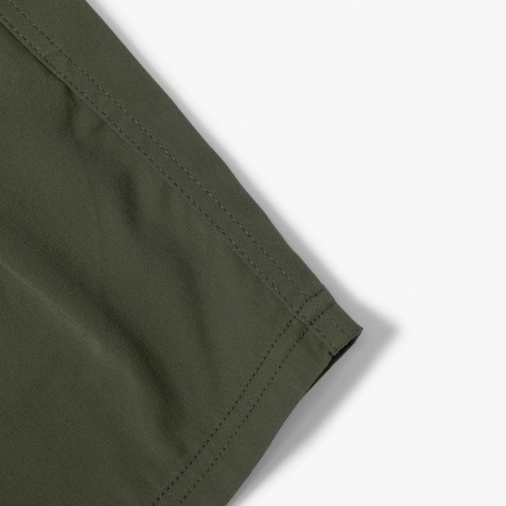 MADNESS POLYESTER CHINO SHORTS-OLIVE
