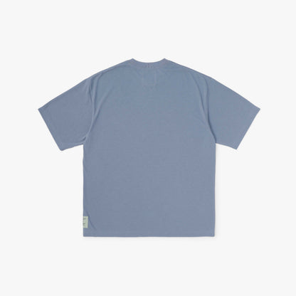 MADNESS POLY KNITTED TEE (FABRIC BY JAPAN)-DUST BLUE