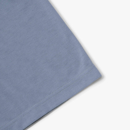 MADNESS POLY KNITTED TEE (FABRIC BY JAPAN)-DUST BLUE