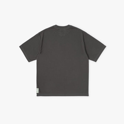 MADNESS POLY KNITTED TEE (FABRIC BY JAPAN)-CHARCOAL