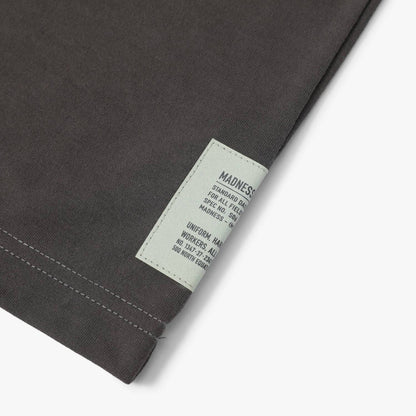 MADNESS POLY KNITTED TEE (FABRIC BY JAPAN)-CHARCOAL