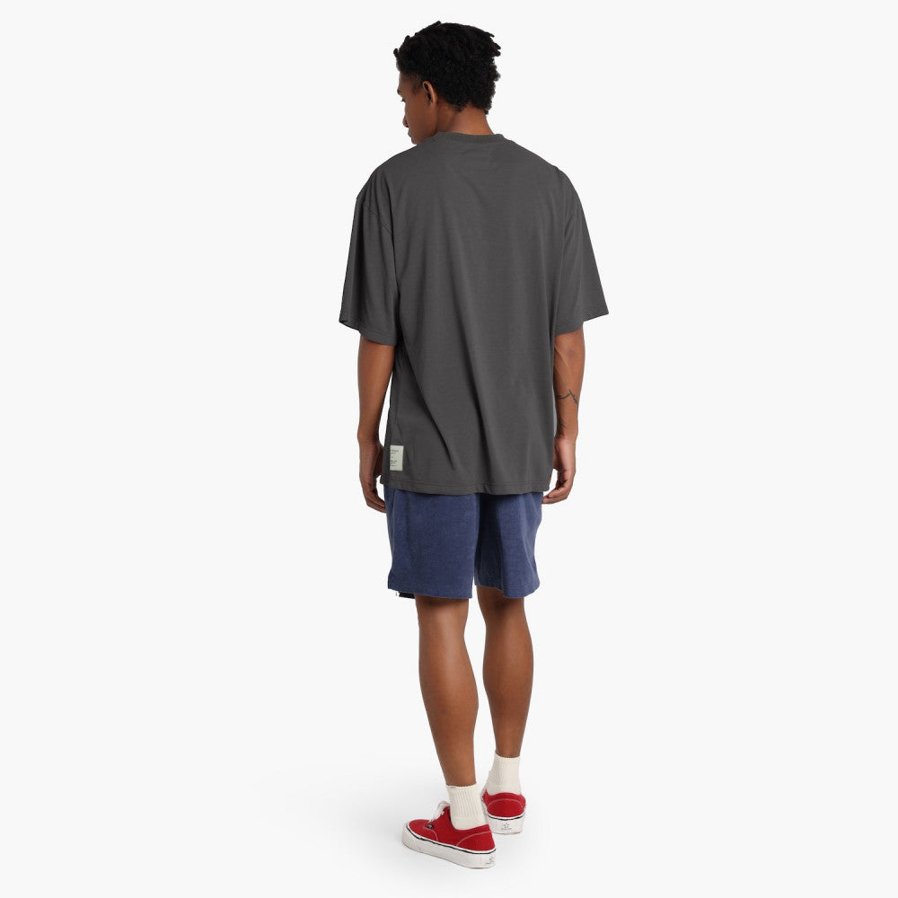 MADNESS POLY KNITTED TEE (FABRIC BY JAPAN)-CHARCOAL