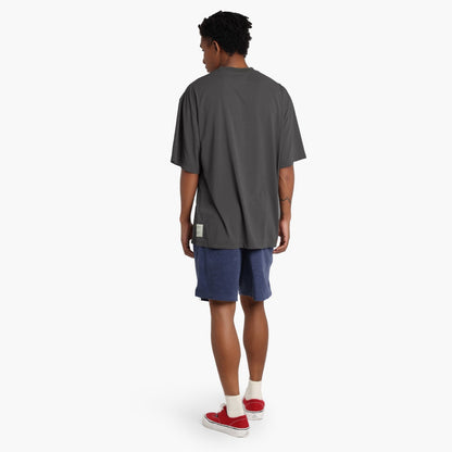 MADNESS POLY KNITTED TEE (FABRIC BY JAPAN)-CHARCOAL