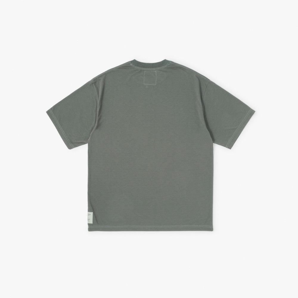 MADNESS POLY KNITTED TEE (FABRIC BY JAPAN)-ARMY GREEN