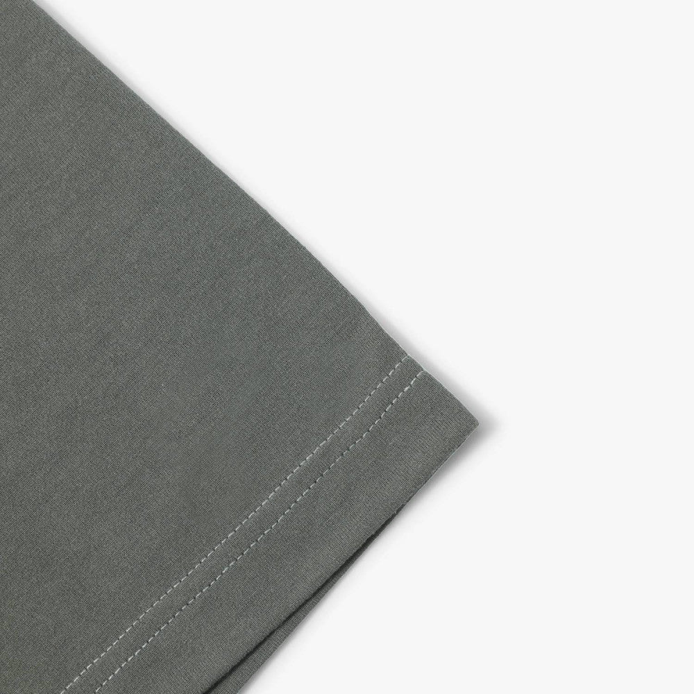 MADNESS POLY KNITTED TEE (FABRIC BY JAPAN)-ARMY GREEN