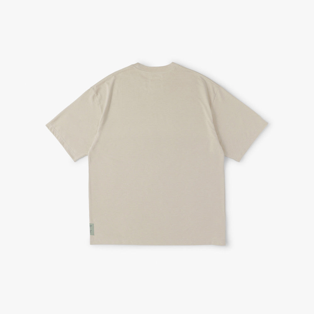 MADNESS POLY KNITTED TEE (FABRIC BY JAPAN)-LIGHT BEIGE
