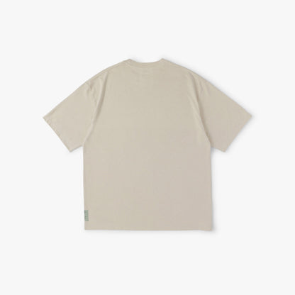 MADNESS POLY KNITTED TEE (FABRIC BY JAPAN)-LIGHT BEIGE