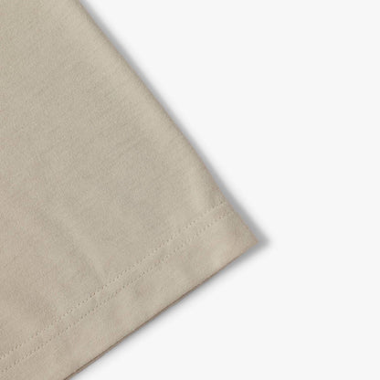 MADNESS POLY KNITTED TEE (FABRIC BY JAPAN)-LIGHT BEIGE