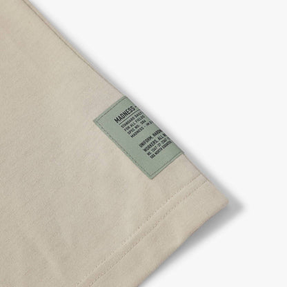 MADNESS POLY KNITTED TEE (FABRIC BY JAPAN)-LIGHT BEIGE