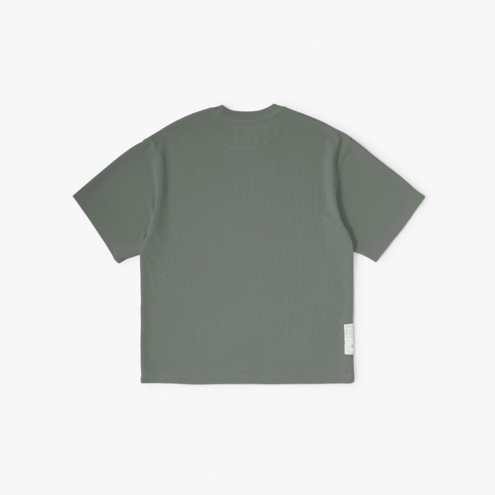 MADNESS POLY KNITTED TEE (FABRIC BY JAPAN)-ARMY GREEN