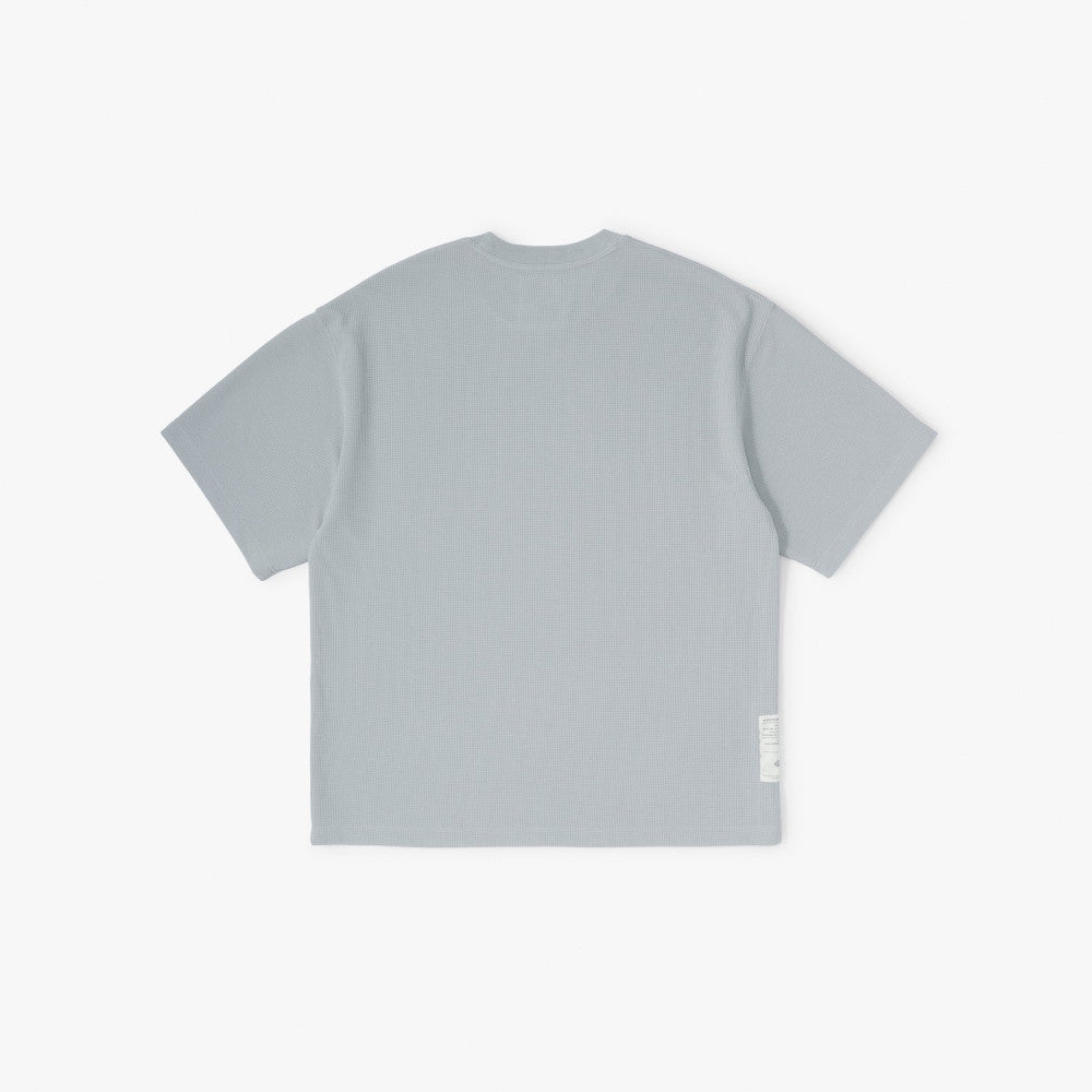 MADNESS POLY KNITTED TEE (FABRIC BY JAPAN)-LIGHT GREY