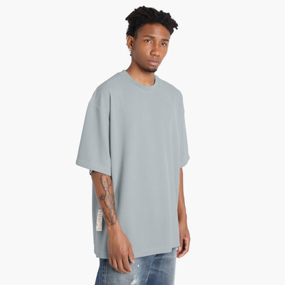 MADNESS POLY KNITTED TEE (FABRIC BY JAPAN)-LIGHT GREY