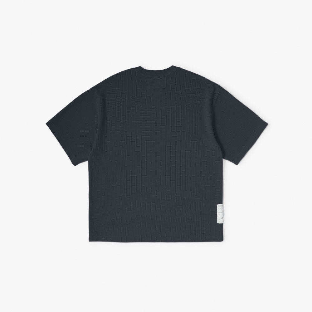 MADNESS POLY KNITTED TEE (FABRIC BY JAPAN)-NAVY