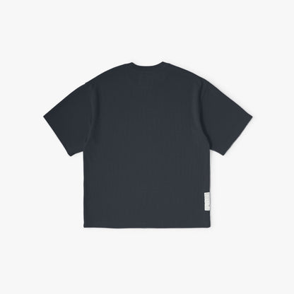 MADNESS POLY KNITTED TEE (FABRIC BY JAPAN)-NAVY