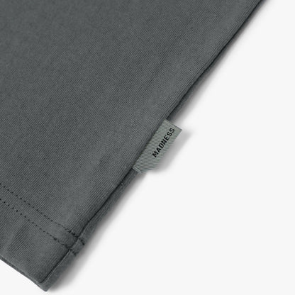 MADNESS PRINT TEE-CHARCOAL