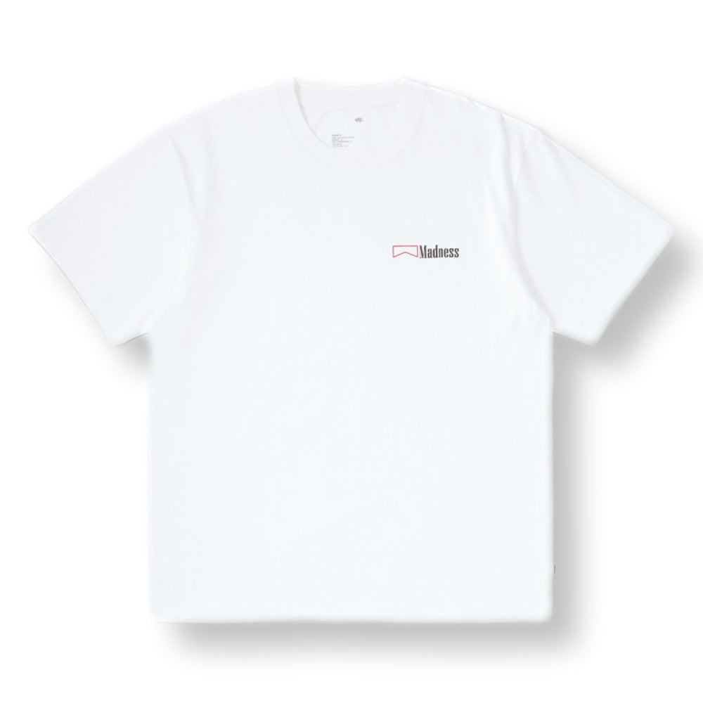 MADNESS PRINT TEE-WHITE