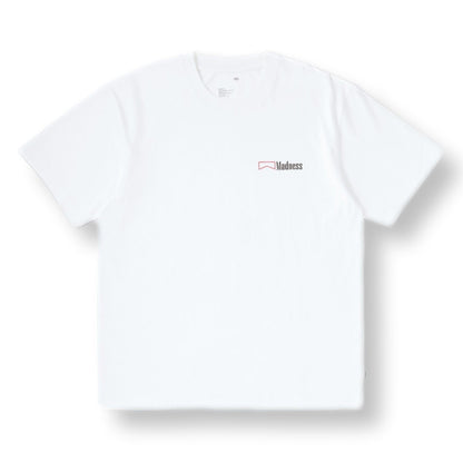 MADNESS PRINT TEE-WHITE
