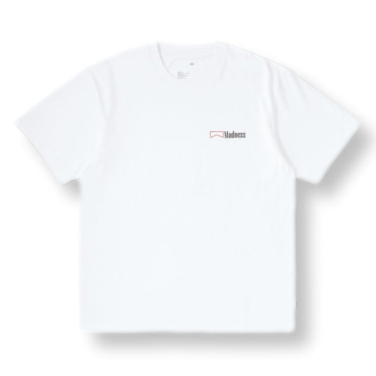 MADNESS PRINT TEE-WHITE