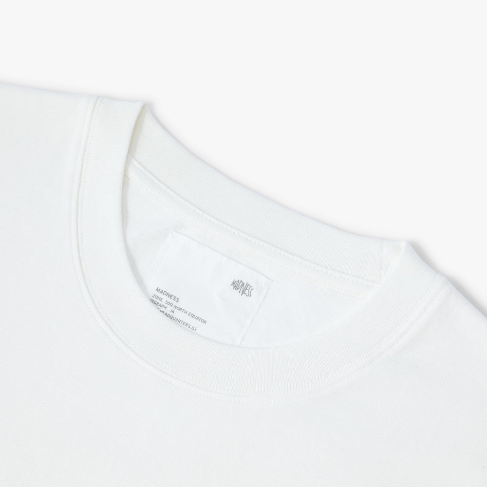 MADNESS PRINT TEE-WHITE